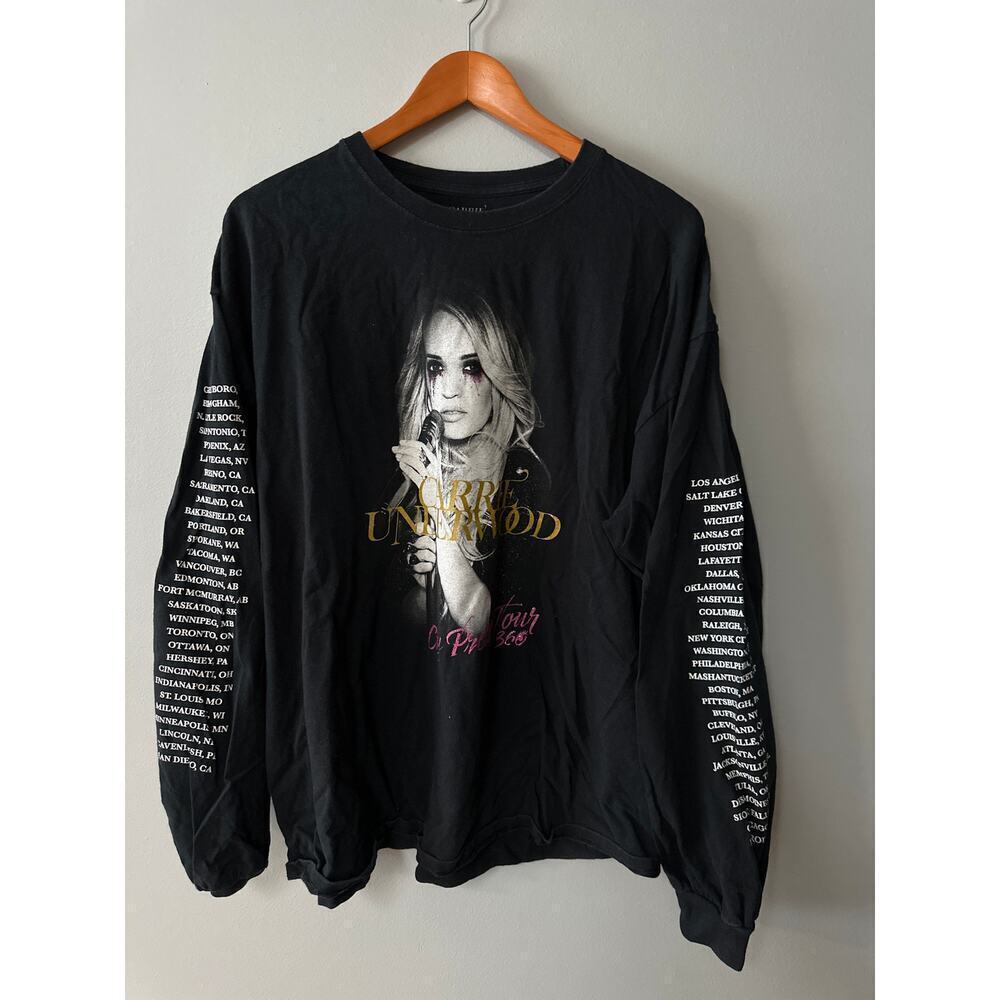 Adult Size XXl Carrie Underwood Long Sleeve T-shirt The Cry Pretty Tour 360